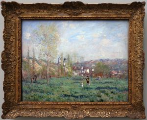 primavera a vetheuil by Claude Oscar Monet