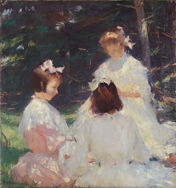 Children in Woods - view 1