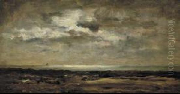 Moonlit view of a beach - view 1