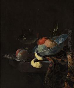Stilleven met een Ming-schaal by Willem Kalf