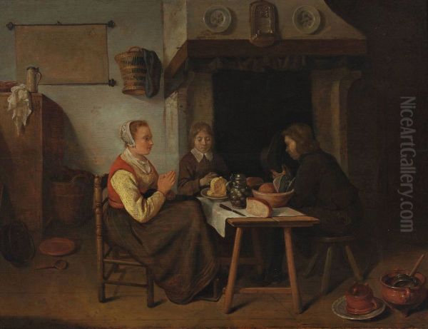 Prayer before the meal - view 1
