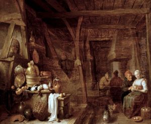 Gezicht in een boerendeel by Hendrik Martenszoon Sorgh