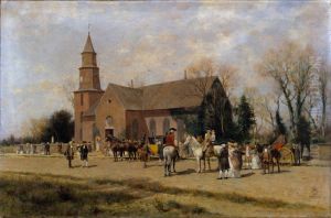 Old Bruton Church, Williamsburg, Virginia, in the Time of Lord Dunmore