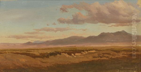 Gezicht op de Romeinse Campagna - view 1