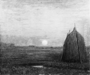 Moonrise at Sunset by Dwight William Tryon