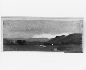 The Beginning of Autumn (Monument Mountain near Stockbridge)(from McGuire Scrapbook) by James Henry Moser