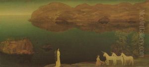 Unicorns (Legend-Sea Calm) by Arthur Bowen Davies
