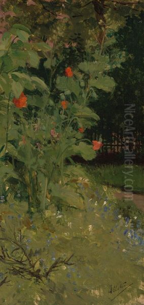 Garden Corner (Poppies) - view 1