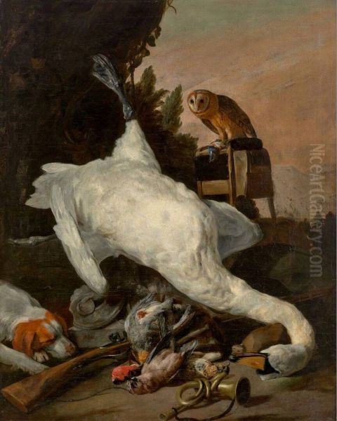 Hunting Sill Life with a Swan - view 1