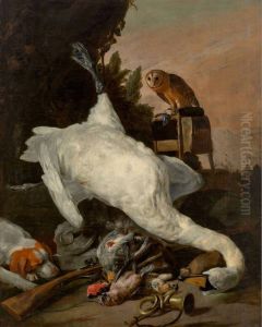 Hunting Sill Life with a Swan by Pieter Boel