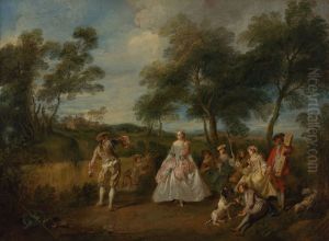 Pastorale dans by Nicolas Lancret