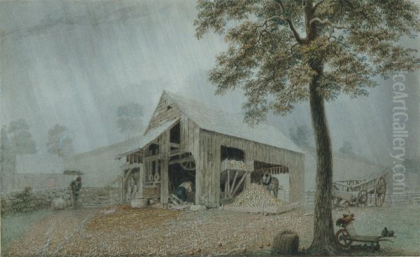 Rainstorm-Cider Mill at Redding, Connecticut - view 1