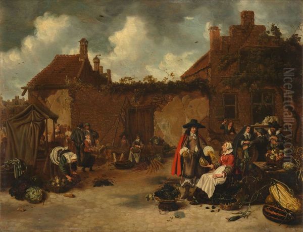 A vegetable and fruit market - view 1