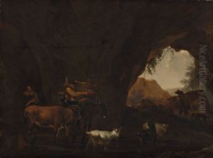 Cave with Shepherds and Cattle