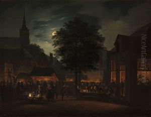 Dorpskermis bij avond Dorpskermis bij avond