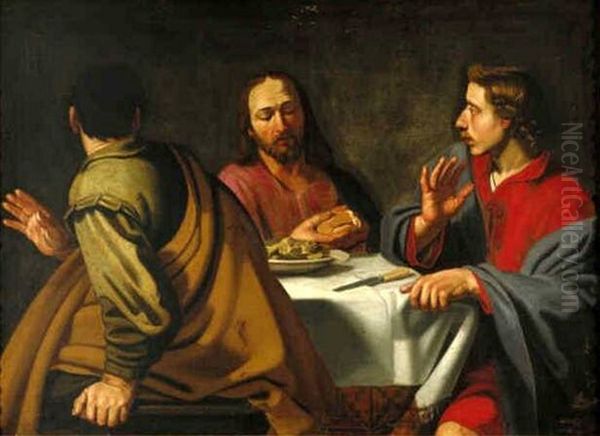 Christus en de beide discipelen te Emmaus - view 1