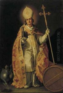 St Willibrord with the Dom Tower of Utrecht in his right hand