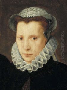 Portret van een jonge vrouw by Frans Pourbus the Elder