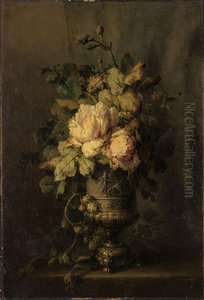 Silver Vase of Flowers Silver Vase of Flowers