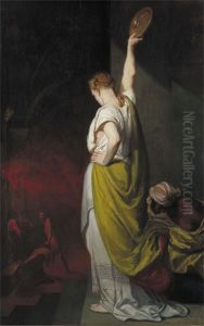 La fille d'Herodiade donnant le signal du supplice de Saint Jean-Baptiste by Pierre Puvis de Chavannes