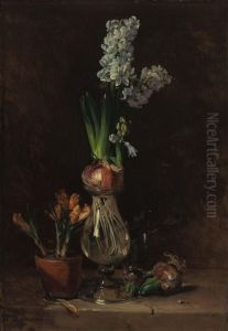 Still Life with Hyacinth by Philippe Rousseau