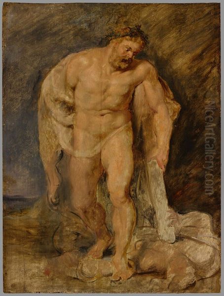 Hercules met de neergevelde Discordia (de Tweedracht) - view 1
