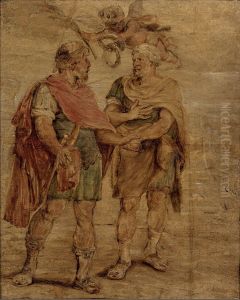 Twee Romeinse veldheren by (studio of) Rubens, Peter Paul