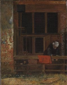 A court-yard by Esaias Boursse