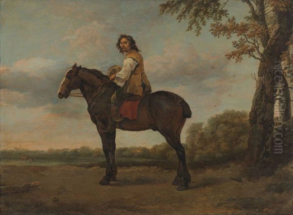 Rider on a Brown Horse - view 1