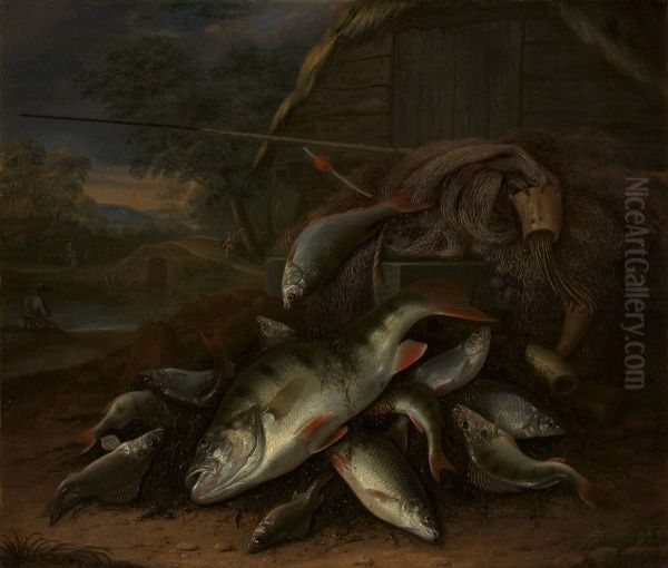 Fish, Lying on Nets - view 1