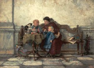 Blowing soap bubbles by Pieter Haaxman