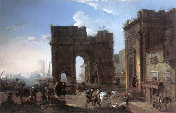 Harbour View with Triumphal Arch - view 1