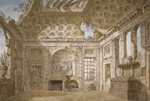 Ruine eines romischen Zimmers by Charles-Louis Clerisseau