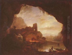 Landschaft mit Burgruine by Joseph Vernet