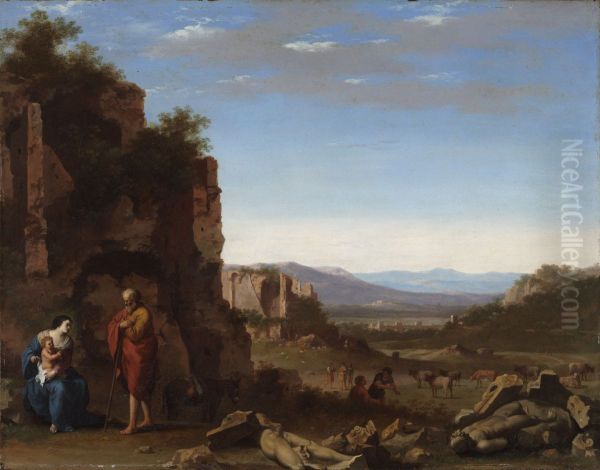 Rest on the Flight into Egypt - view 1