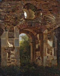Tordurchgang in der Ruine desHeilig-Kreuz-Klostersbei Meissen Tordurchgang in der Ruine desHeilig-Kreuz-Klostersbei Meissen