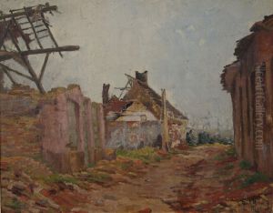 Ruins at Reninghe (Flanders)byGeorges Emile Lebacq.