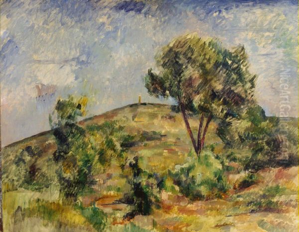 Paysage pres d'Aix avec la tour de Cesar - view 1