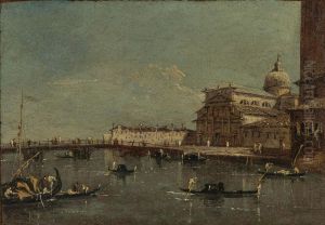 View of the S. Pietro di Castello in Venice by Francesco Guardi