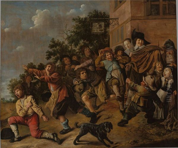 Scene met dwergen - view 1
