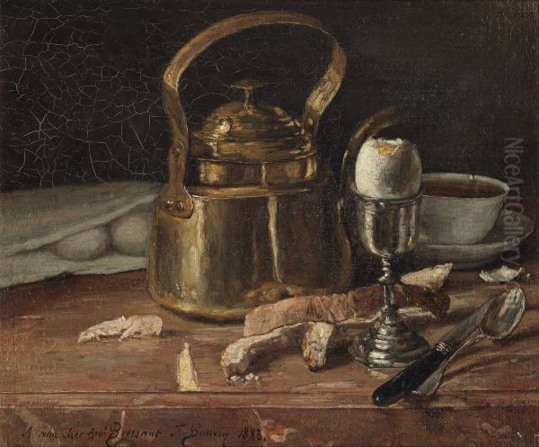 Still life with brass kettle - view 1