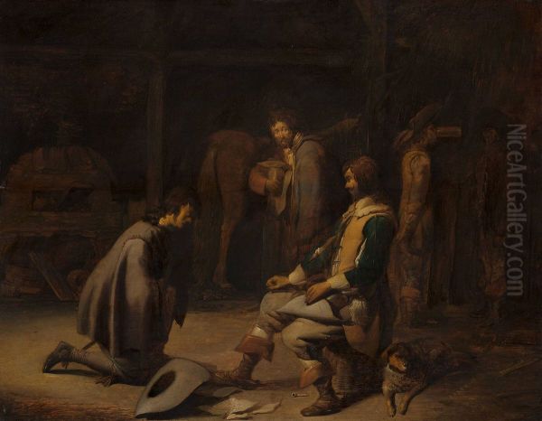 Soldiers in a Stable - view 1