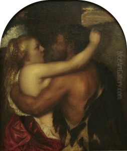 Faun and Nymph by Titian