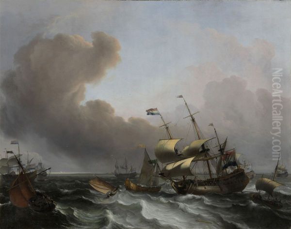 Storm on the Dutch Coast. - view 1