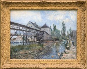 Watermill near Moret by Alfred Sisley