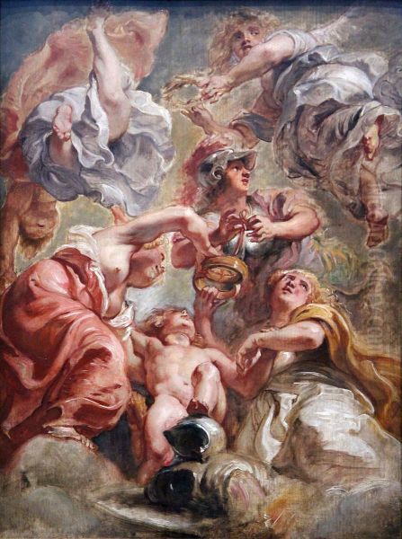 " England and Scotland with Minerva and Love " - view 1