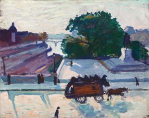 Pont-Neuf au soleil (De Pont-Neuf in de zon) by Albert Marquet