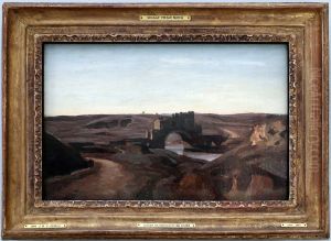 View of the Roman Countryside by Jean-Baptiste Camille Corot