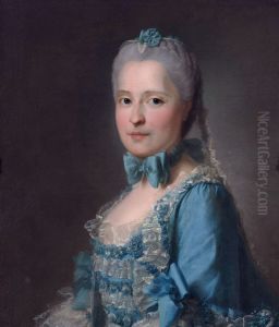 Portret van Maria Josepha van Saksen, dauphine van Frankrijk (1731-1767) by Jean-Martial Fredou