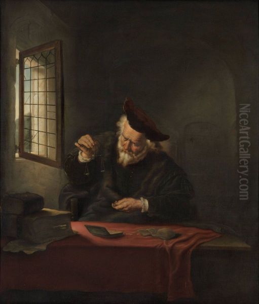 The gold-weigher - view 1